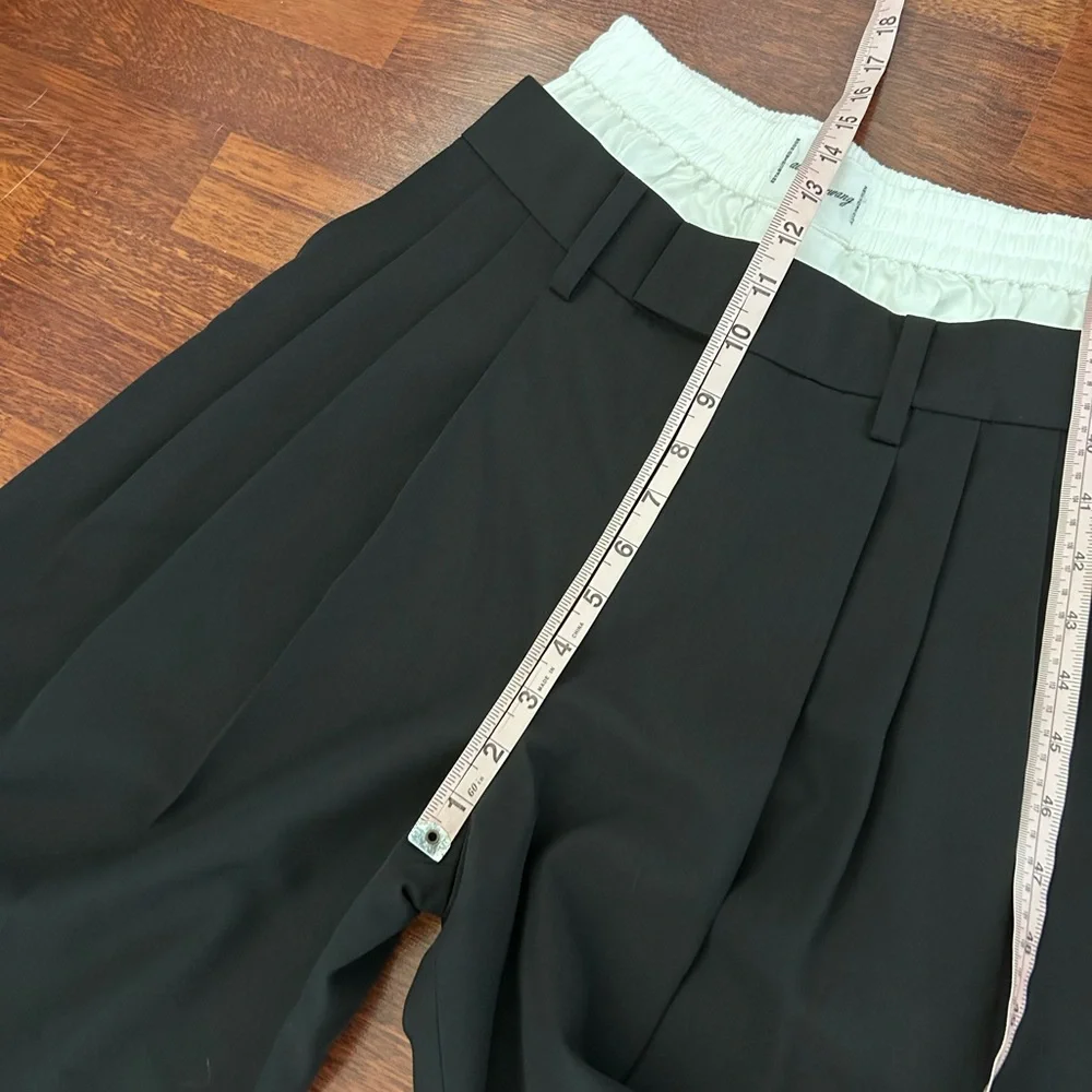 NWOT Alexander Wang Pre Styled Tailored Wool Culottes w/ Exposed Boxer Pants 00 - Picture 7 of 17
